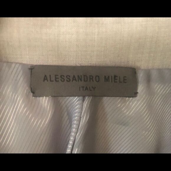 COPY - Alessandro Miele Gray Wrap Ruffled Tail Coat WMS L - Picture 4 of 8